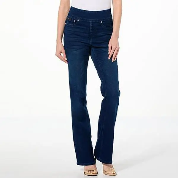 DG2 by Diane Gilman Virtual Stretch Denim Comfort Waist Bootcut Jean