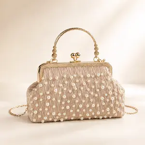 Trendy New Sparkly Rhinestone Crystal Shell Shaped Crossbody Shoulder Bag for Women, Fashionable Elegant Chain Top-Handle Handbag, Chic Bling Diamond Dome Satchel Evening Clutch Purse, Social Media Viral Aesthetic Gift for Her