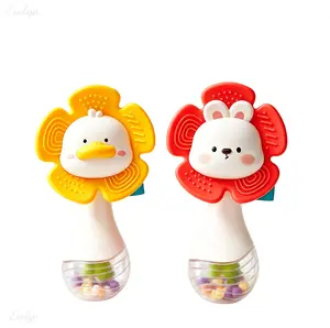 Animal‑Shaped Teether & Rattle Toy, Soft Silicone Chewable Teething Toy, Baby Sensory Shaker for Infant Early Development