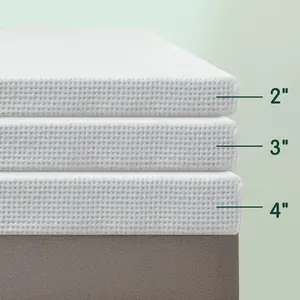 SUBRTEX Bamboo Mattress Topper Protector(Only Cover) – Removable Zippered Encasement, Soft & Breathable Bedding Cover California King Full