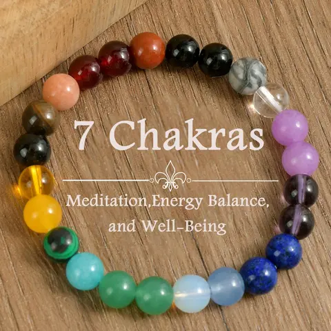 Boho Style Beaded Bracelet, Fashionable Beaded Bracelet for Women & Men, Trendy All-match & Exquisite Jewelry for Birthday Gift, Seven Colored Bracelet, Boho Stone Bracelet, Beads Bracelets, Bohemian Bracelets