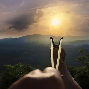 [Professional Wooden Slingshot] High-quality Wooden Slingshot - Professional Outdoor Entertainment Slingshot - Outdoor Shooting Sports Game Slingshot Set