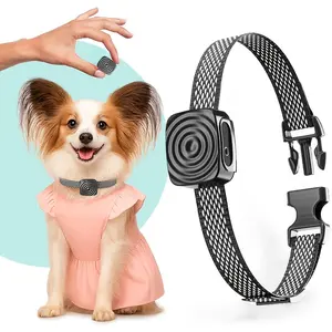 Vibrating Dog Bark Control Device, Bark Stopper Training Collar, USB Rechargeable Durable No-Shock Smart Bark Collar for Dogs, Safe Humane Anti-Bark Device, Adjustable Length for Small Medium Large Dogs, Automatic Barking Prevention Training Tool