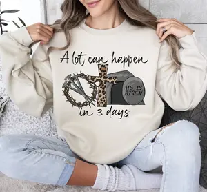 A lot can happen in 3 days Sublimation shirt, Easter shirt, Jesus Sublimation, Easter Christian Sublimation Design, Christian Easter