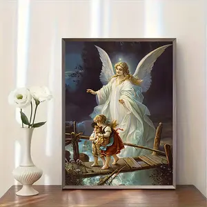 Guardian Angel Canvas Wall Art Poster – Inspirational Halloween & Christmas Print, Creative Home Decor for Living Room, Office & Cafe