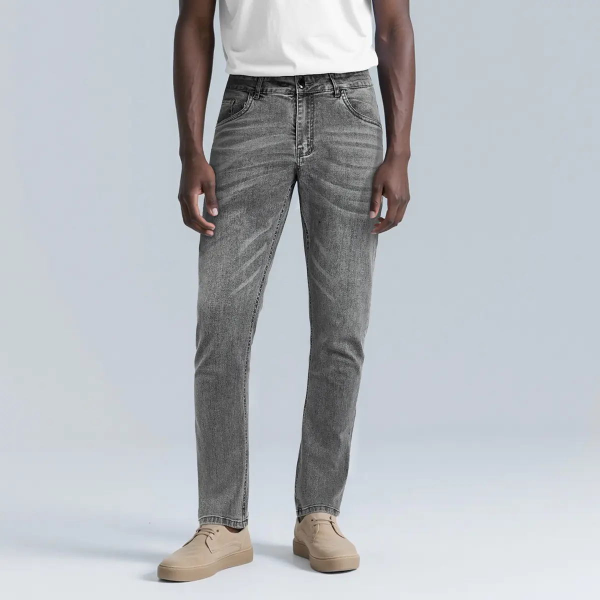 GINGTTO Men's Slim Fit Straight Leg Jean Comfort Flex Stretch Denim Pants