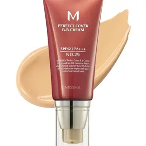 M Perfect BB Cream No.25 - Warm Beige with SPF 42 PA+++ (1.69 Fl Oz)-Korean Cosmetics Makeup