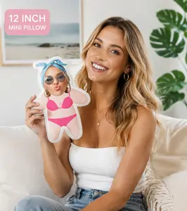 Personalized Face Mini Pillow from Picture - Custom Funny Person Pillow To Boyfriend - Photo Cushion - Birthday Gift for Him & Her
