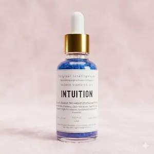 INTUITION Holy Vibrated Oil 30 ml with 74Hz 144Hz 952Hz Frequencies for Enhanced Intuition Powers Sacred  Frequencies
