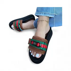 Women's Style Canoa Slide Sandals, Platform & Wedge Sandals for Casual Wear Girl Summer Leather Girl Walking Shoes Footwear heel collection shoe addict