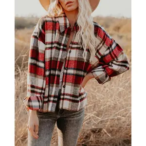 Annva USA Women's Plaid Shacket
