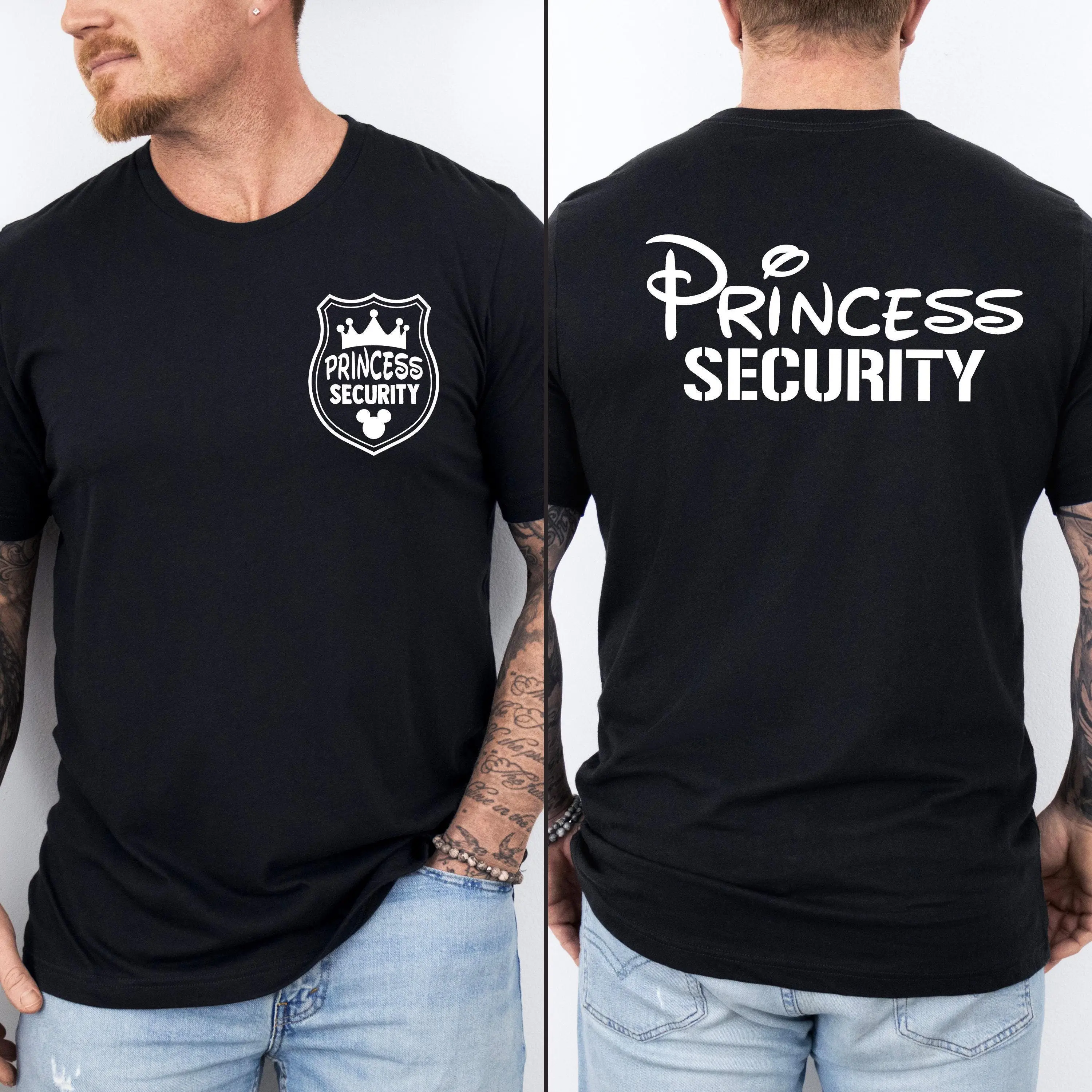 Women's Casual Short Sleeve Streetwear Graphic Unisex Princess Safety T-shirt - Fun themed top, ideal for Father's Day gifts, suitable for family trips with dads t shirts for women oversized tshirt women