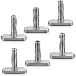 9002 Kayak Knob Nuts Hardware, Kayak Rail Track Screws Track Nuts, Stainless Steel Kayak Screws, Outdoor Parts Tool Rails Bolts for Canoe Boat.