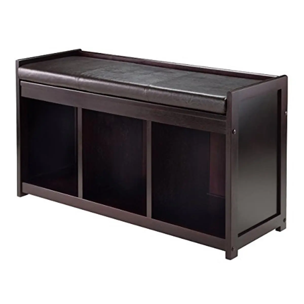 212 MAIN Addison 2-Piece Wood Storage Seating with Cushion - Furniture-Style, Indoor, Leatherette, Multi-Functional, Space-Saving Storage Benches for Indoor Use, Furniture-Style Storage Benches
