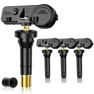 4PCS Pre-programmed TPMS Sensor 433MHz -Compatible with Jeep, Dodge, Chrysler, Fiat 300, Ram 1500, Wrangler, Grand Cherokee, Durango, Challenger, Journey, Tire Pressure Monitoring Sensor 56029398AB