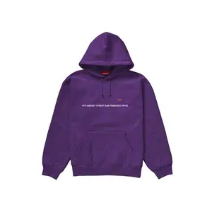 Supreme Men's San Francisco Shop Small Box Hooded Sweatshirt Dark Purple, from StockX