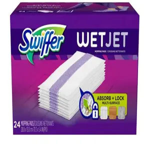 Unscented Wet Jet Cleaning Refill Pads (24-Count) Sponges Household Pack Cleaner