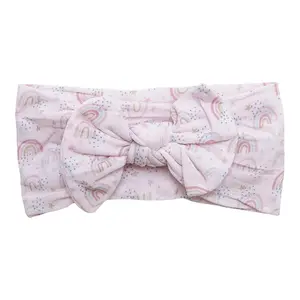 SALE Over the Rainbow Nylon Bow Headwrap