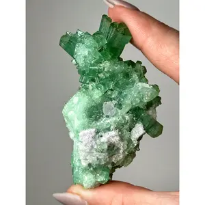 Green Tourmaline with Kunzite - #6