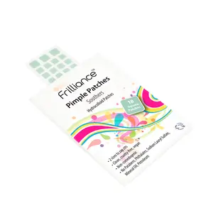 Frilliance Soothers Pimple Patches, 18 Squares 2 Sizes, Hydrocolloid, Aloe, Calendula, Sophora Japonica Root, Acne Patches, Paraben Free Skincare Skin Repair
