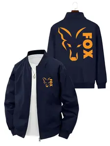 Casual Fashion Trendy Fox Head Printed Jacket for Daily Street Fashion and Trendy Outfits