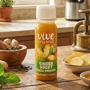 Vive Organic Ginger Fresh Pressed Pure Boost Wellness Shot