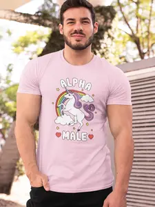 Ironic Alpha Male Unicorn Shirt, Funny Unisex Tshirt, Heavy Cotton Adult Tee Shirt, Unicorn Meme Shirt, Funny Graphic Tee