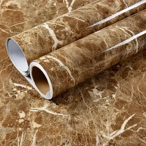 Marble Pattern Wallpaper, Removable Wallpaper, Kitchen Countertop Cabinet Furniture Refurbishment Wallpaper, Peel and Stick Vinyl Roll, Easy to Use
