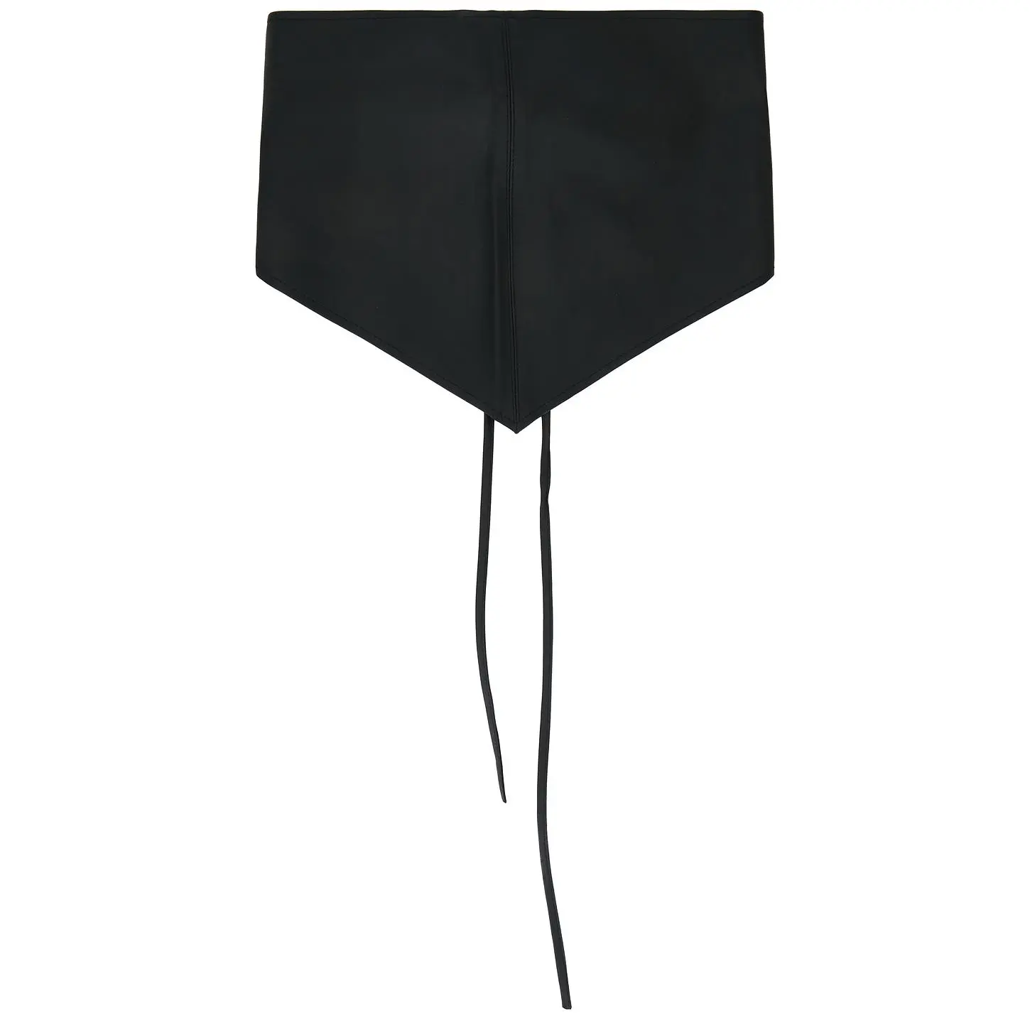 Ziah Leather Scarf in Black