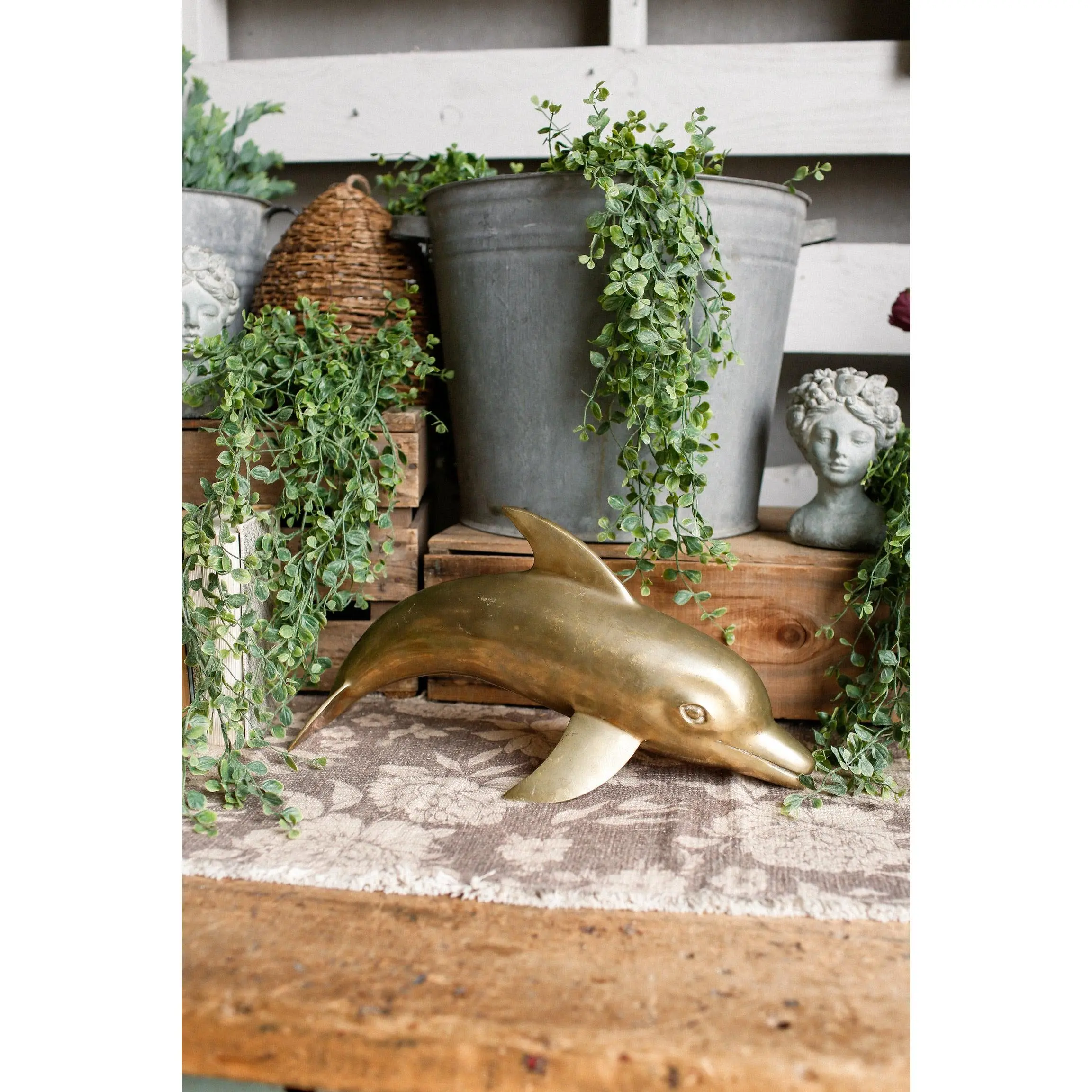 Vintage Brass Dolphin (L)*