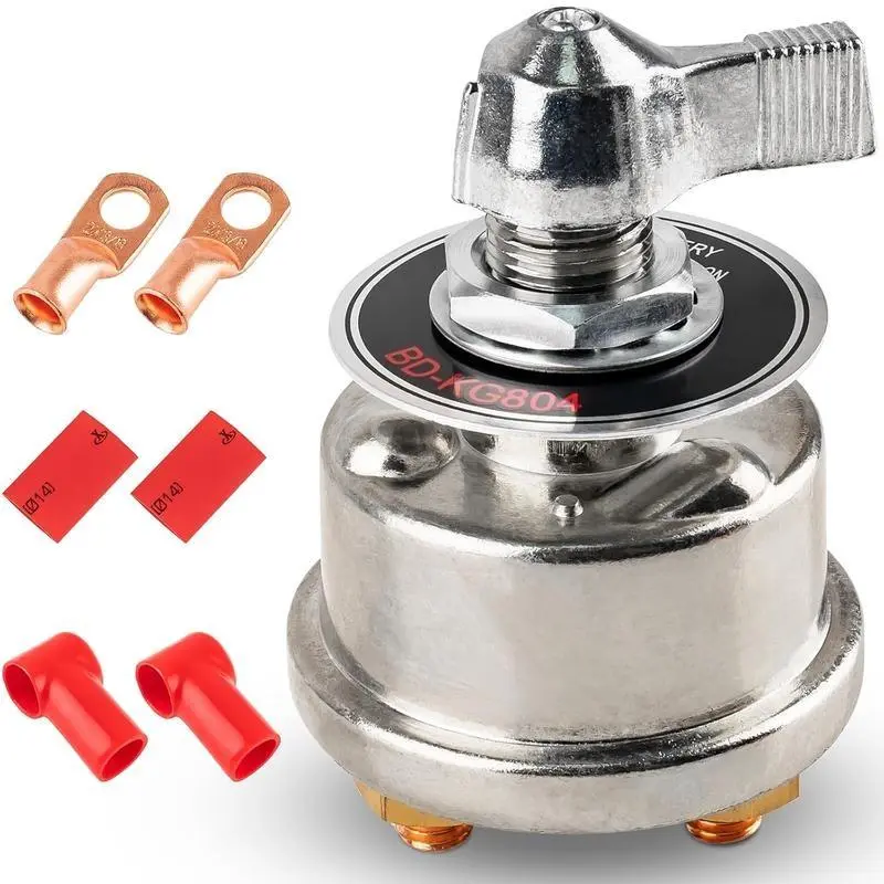12-48V Master Battery Disconnect Switch,High Current Up To 300aperfect For Cars Trucks Rvs Boats And Atvs Easy On Off Operation With Face Plate Included