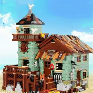 Creative Fisher's Cottage Building Blocks, Safe Abs Material, Mixed Colors, Handicraft Kit, Enhances Fine Motor Skills, Perfect Gift
