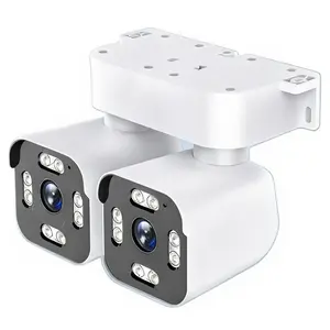 Smart Home Security Camera 10x Zoom 355° PTZ Panoramic 5MP Dual Lens Outdoor Wireless Color Night Vision Bidirectional Audio Motion Detection Alarm Automatic Tracking 2.4G WiFi Connection