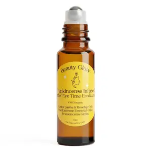 Age Eraser Rollerball Organic Castor, Rosehip & Jojoba Oils Frankincense Essential Oil & Resin Infused Anti-Aging Miracle Moisturizer Roller Ball Skincare Hydrates Skin Under Eyes for Face
