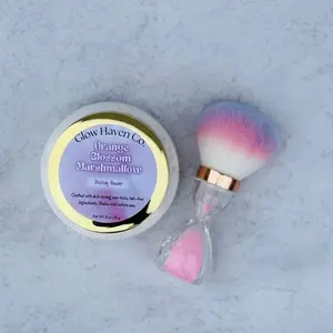 Glow Haven Co. Orange Blossom Marshmallow Dusting Powder | Talc-Free Body Powder with Sweet Floral Scent | 3 oz Scented Vanilla