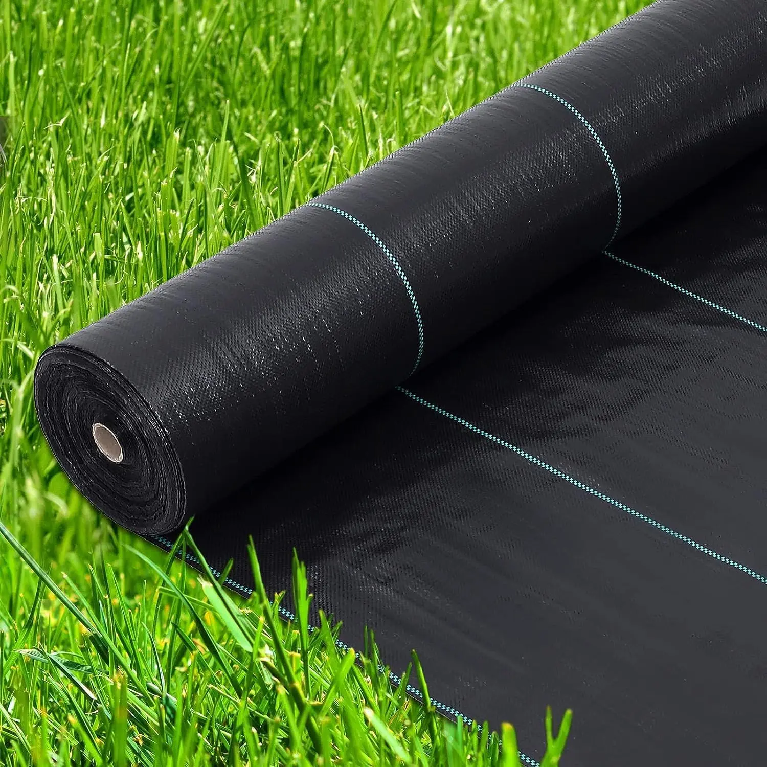 Heavy Duty Weed Barrier Landscape Fabric – 6ft x 300ft Ground Cover Mat – 3.2oz Breathable, Durable Polypropylene, High Permeability – Superior Weed & Erosion Control – For Gardens, Driveways – Black