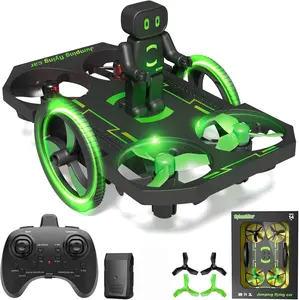 Drones for Kids 8-12 Mini Small Nano Indoor RC Quadcopter Toy for Age 10-15 12-14 Boys, 2 in 1 Remote Control Jumping Flying Car with Race on Land Mode,Circle Fly,360 Flip,Altitude Hold