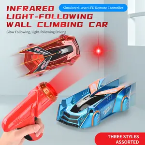 INFRARED Light-Following Wall Climbing Car with Glow Technology | Interactive Infrared Sensor Toy That Drives on Walls & Follows Light | Cool Glow-in-the-Dark STEM Toy for Boys & Girls