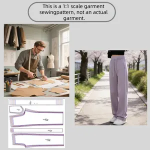 Women's Xxs-Xxl Sewing Pattern Set, 7 Sizes, DIY Clothing Design, Handmade Fashion, Craft Supplies, Unique Fabric Projects