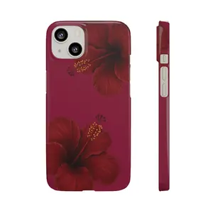 Cherry Red Floral IPhone Case