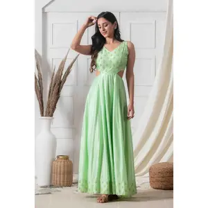 Stylish cut-out style indo-western dress