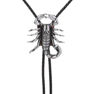 Scorpion bolo tie, Light Gray, One Size