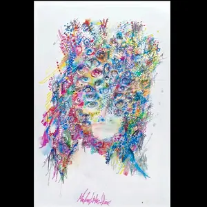 Michael Alan Alien "Intuition" 4"x6" fine art print
