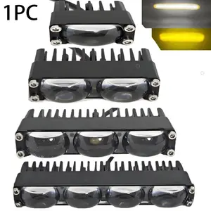 Mini LED Headlight Bumper Fog Lamps Projector Lens Car Grill Light Work Light Auxiliary Driving Lights for Car Motorcycle