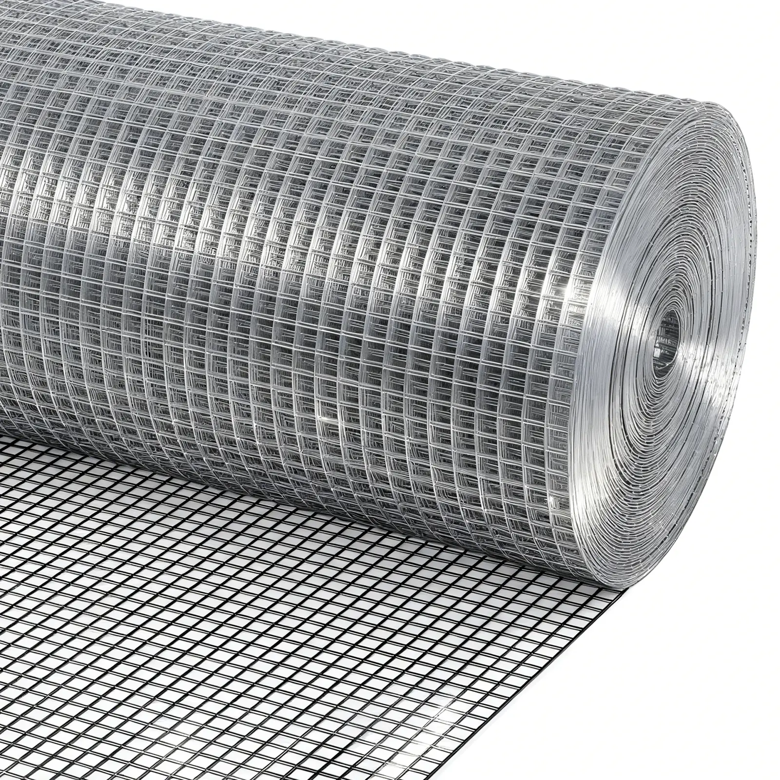 Hardware Cloth 48inx100ft 1/2 inch 19 Gauge Galvanized Mesh for Garden/Chicken Coop/Small Animal Enclosures/Rabbit Barrier/Vegetable Protection/Plant Support/Flower Bed Fencing/Snake Barrier