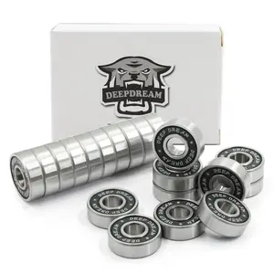 Premium 20Pcs 608Rs Bearings Skateboard Bearings Longboard Bearings (8X22X7Mm) for Skate Double Rubber Sealed Deep Groove
