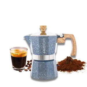 GROSCHE MILANO STONE Stovetop Espresso Maker (Indigo Blue) Classic Coffee