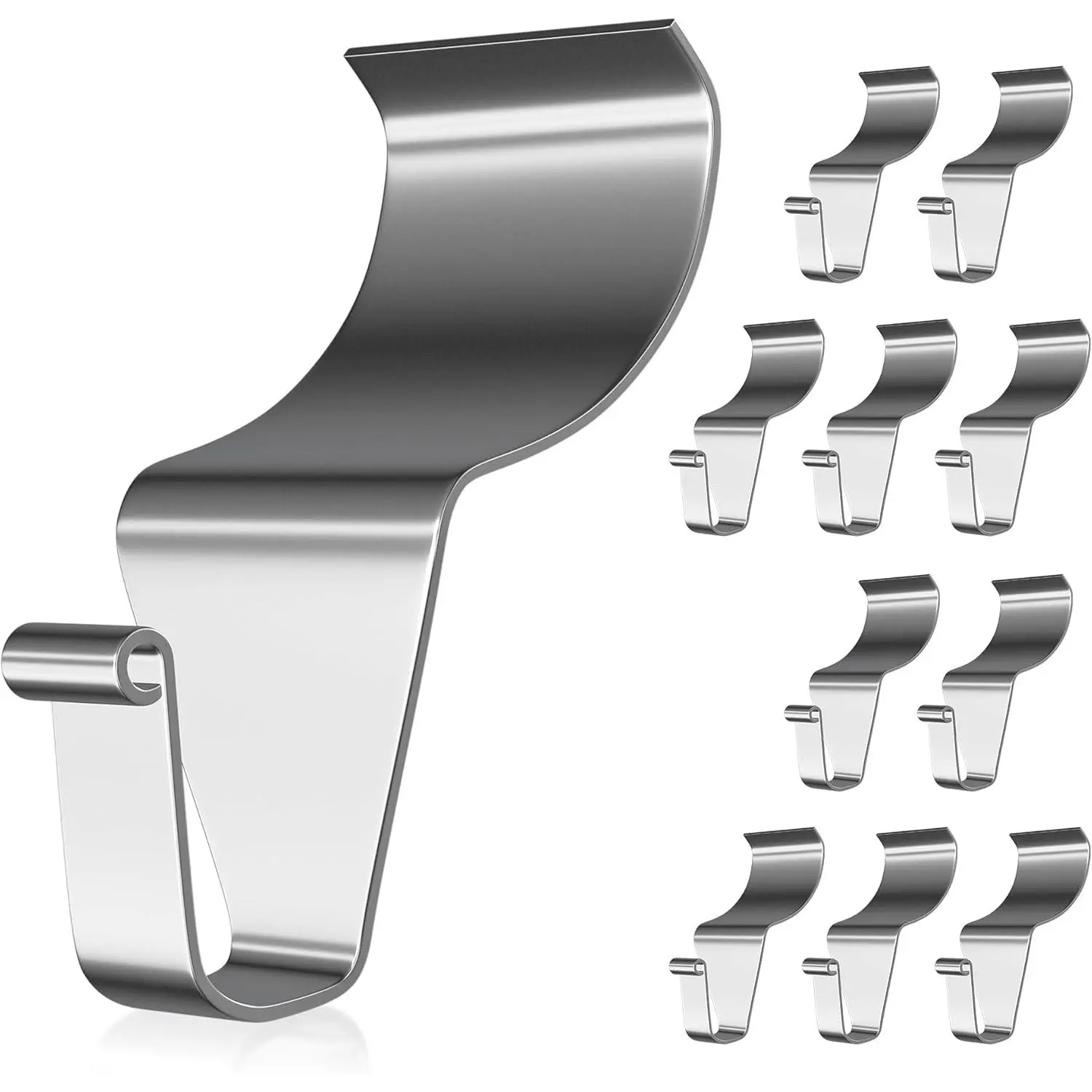 Vinyl Siding Hooks, Heavy-Duty Stainless Steel Siding Hooks Vinyl Siding Hangers, Low Profile & No Holes Needed Siding Clips for Hanging Wreaths (-10pack)Quesear