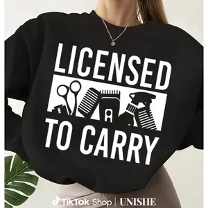 100% Cool Barber Sweatshirt for Men Women – Long Sleeve Hairstylist Hoodie