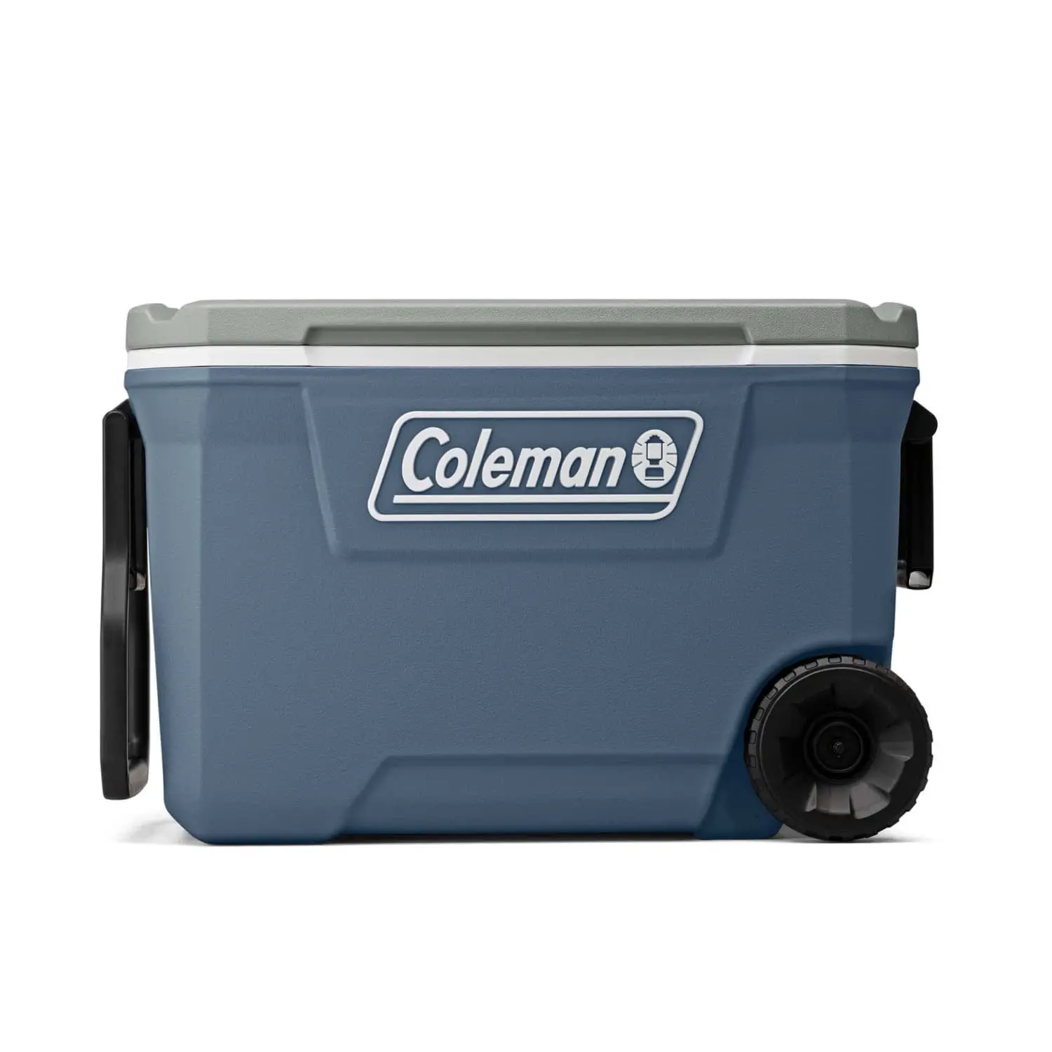 62 Quart Wheeled Cooler, Hard Chest Design with Heavy Duty Wheels & Insulated Lid, Outdoor Camping Cooler for Beach Trips, Fishing & Tailgating
